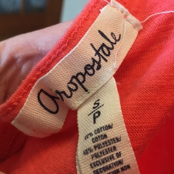 Aeropostale open back crop top coral size S - Picture 3 of 4